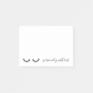 Zwarte wimpers post-it® notes