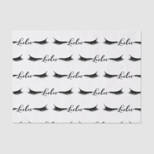 Zwarte WIMPERS Wenkbrauwen Schoonheidssalon Make-u Tissuepapier