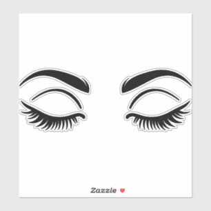 Zwarte Wimpers Wimpers Beauty Lash Sticker