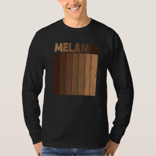 zwarte winde Blm Melanin Mannen Afro Que T-shirt