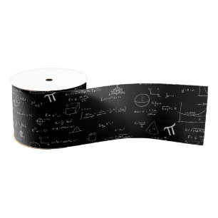 Zwarte Wiskunde Vergelijkingen Gift Wrapping Grosgrain Lint