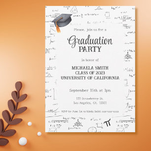 Zwarte wiskundeverloopdop kaart