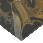 ZWARTE WIT-KLORFUL ZWIRLWAVY TAFELKLEED (Gekanteld)