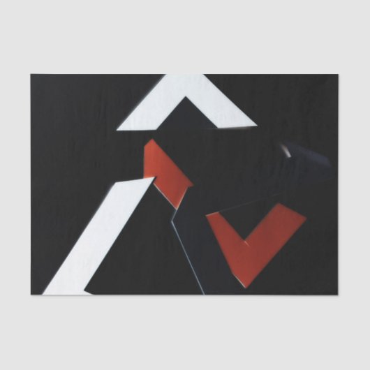 ZWARTE WIT RUST WEEFSEL PAPIER (Voorkant)