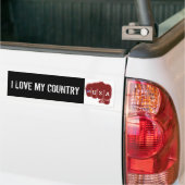 zwarte witte Amerikaanse vuistslag en Tattoo Ameri Bumpersticker (Op Truck)