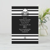 Zwarte witte botten kaart (Staand voorkant)