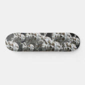 Zwarte witte Botten Skelet Skateboard (Horizontaal)