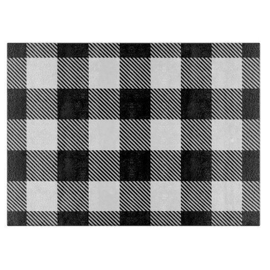 Zwarte witte buffelplaat met testband snijplank (Voorkant)