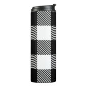 Zwarte witte buffelplaat met testband thermosbeker (Gedraaid links)