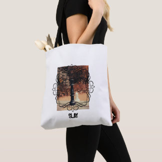 Zwarte witte Canvas tas met King Slay