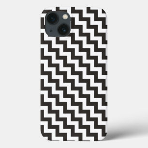 Zwarte witte Chevrons Samsun Galaxy Noot 4 Hoesje