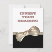 Zwarte witte crame das kaart (Voorkant)