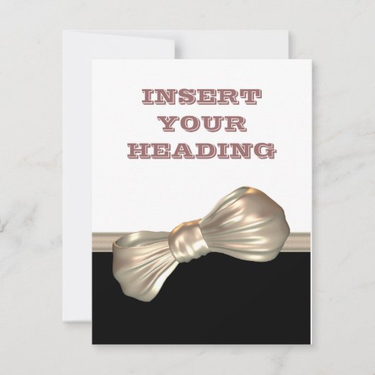 Zwarte witte crame das kaart (Voorkant)