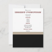 Zwarte witte crame das kaart (Achterkant)