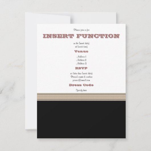 Zwarte witte crame das kaart (Achterkant)