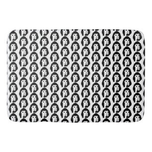 Zwarte witte cryptopunk #1 sleutelhanger knoop badmat