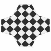 Zwarte witte diamantkast voetbal (Enkel)