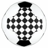 Zwarte witte diamantkast voetbal (Voorkant)