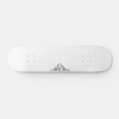 zwarte witte, eenvoudige puppy-ogen skateboard (Horizontaal)