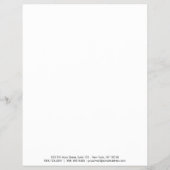 Zwarte witte, eenvoudige rand prijslijst 3 flyer (Achterkant)