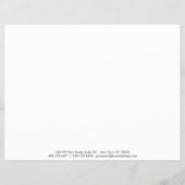 Zwarte witte eenvoudige rand Prijslijst 6 Flyer (Achterkant)