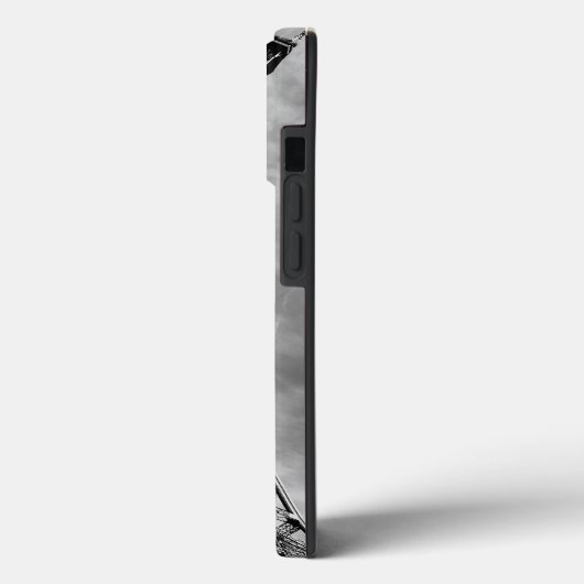 Zwarte & Witte Eiffeltoren Parijs Europa Case-Mate iPhone Case (Achterkant / Links)