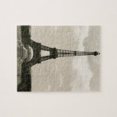 zwarte & witte Eiffeltower Legpuzzel (Horizontaal)