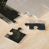 zwarte & witte Eiffeltower Legpuzzel (Zijkant)