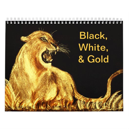 Zwarte, witte en gouden kalender (Hoes)