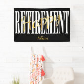 Zwarte, witte en goudregeringspartij spandoek (Insitu)