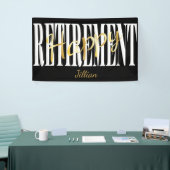 Zwarte, witte en goudregeringspartij spandoek (Beurs)