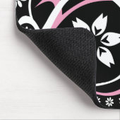 Zwarte, witte en roze muismat (Hoek)