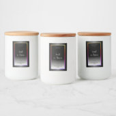 Zwarte witte etiketten met kleurrijke regenboog Li (Flessen)