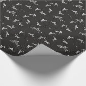 Zwarte witte haai Bone Gift Cadeaupapier (Hoek)