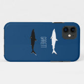 zwarte witte haaien op maat Case-Mate iPhone case (Achterkant (horizontaal))
