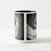  zwarte & witte inktvis mok (Midden)