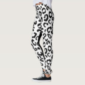 Zwarte witte Jaguar leggins Leggings (Links)