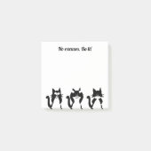 Zwarte witte katten | Drie Katten Post-it® Notes (Voorkant)