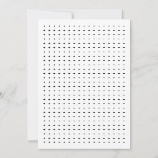 Zwarte witte kerkachtige geometrische trouwparen d kaart (Achterkant)