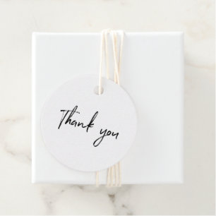 Zwarte & Witte Kleine Onderneming Dank u Label van