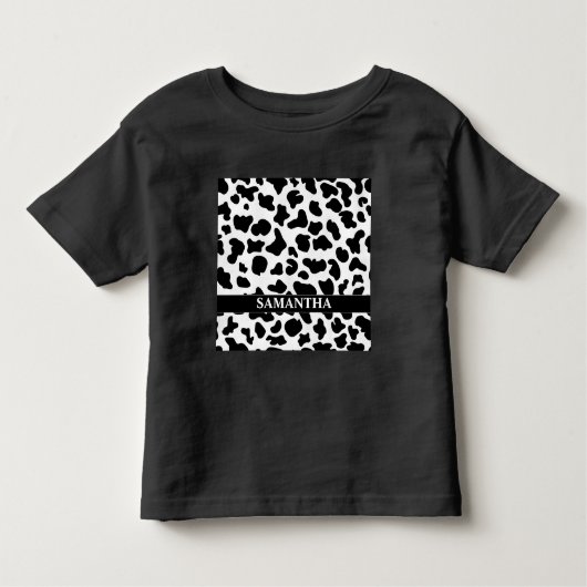 Zwarte witte Koe Kinder Shirts (Voorkant)