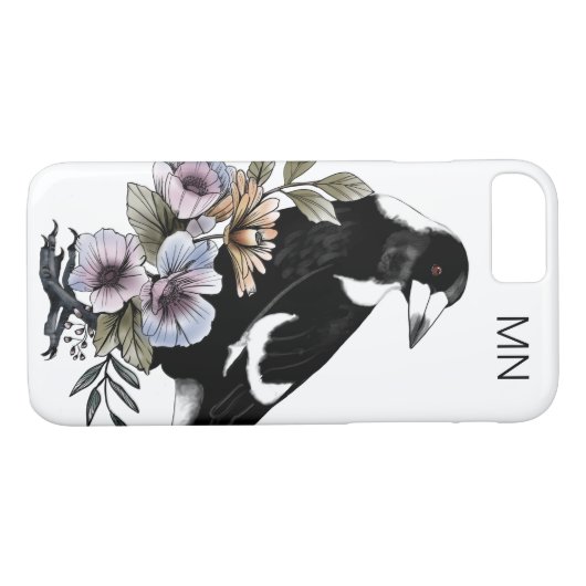 Zwarte-witte-kolibrie Case-Mate iPhone Case (Achterkant (Horizontaal))