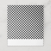 Zwarte witte kookplaat Birthday (Buitenkant ongevouwen)