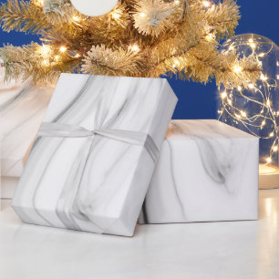 Zwarte witte marmer minimalistisch legant cadeau cadeaupapier