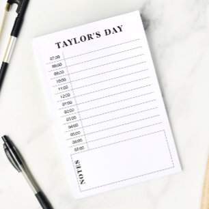 Zwarte & Witte planning - Dagelijkse planning van  Post-it® Notes