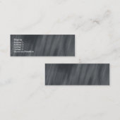 zwarte witte regenval met skinny - profielkaarten mini visitekaartje (Voorkant / Achterkant)