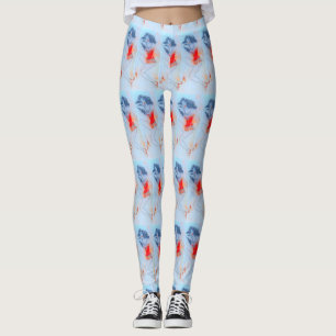 zwarte witte schoonheid leggings