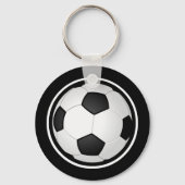 Zwarte, witte Sleutelhangers van de Voetbal (Achterkant)