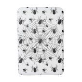 Zwarte Witte spinnen spinnenweb Halloween patroon Badmat (Voorkant Verticaal)