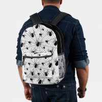 Zwarte Witte spinnen spinnenweb Halloween patroon
